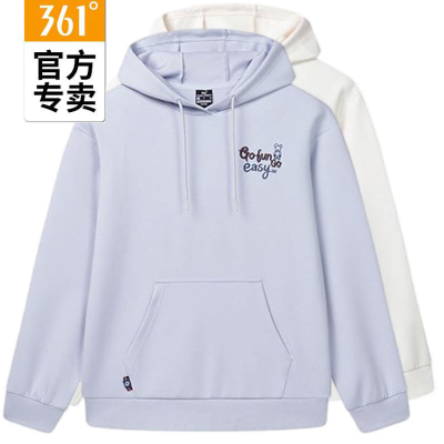 361度女暴力熊春季套头连帽卫衣