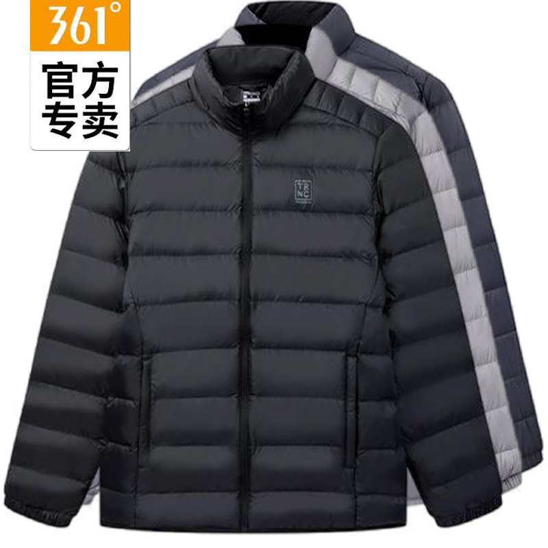 361度冬季男新款轻薄保暖羽绒服