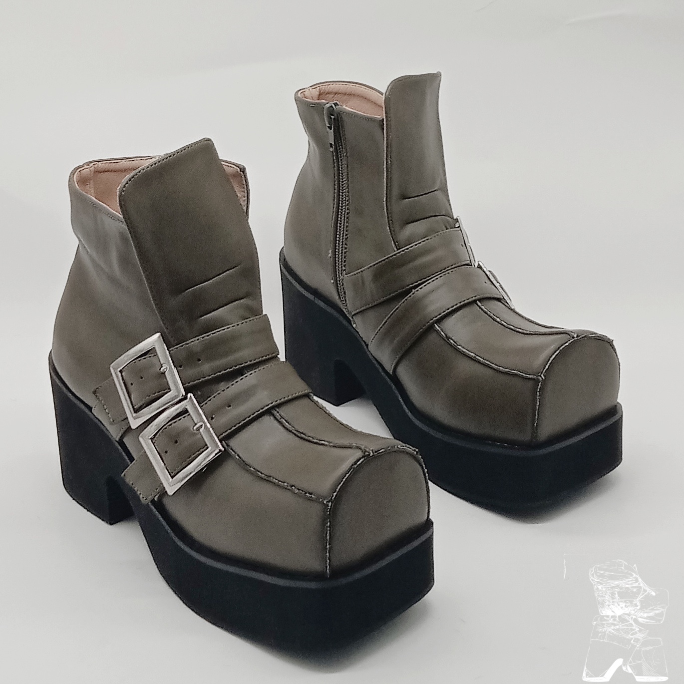 antaina厚底松糕鞋jk朋克