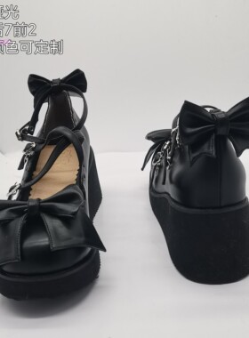 新品新色LOLITA鞋日系圆头森女低跟花边公主洋装洛丽塔鞋初心