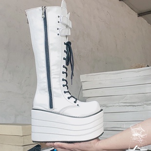 antaina经典20年系列马丁靴增高鞋长靴jk朋克厚底靴松糕厚底靴