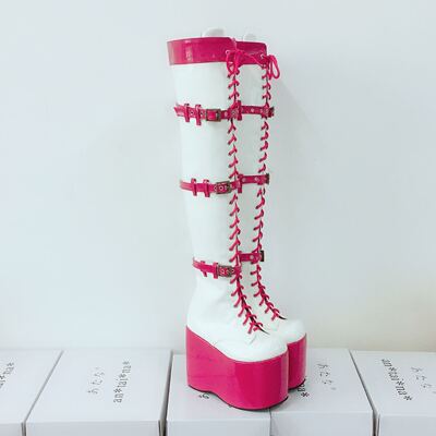 antaina松糕过膝超高跟舞台