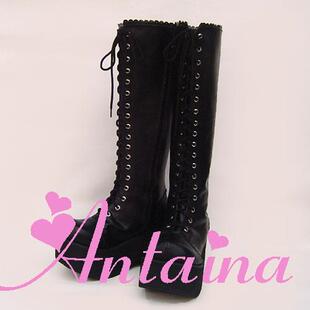 ◢an*tai*na*◣ 日系PUNK原宿厚底马汀靴zipper显瘦显高女靴 9053