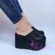包头真皮拖鞋 松糕厚底鞋 女鞋 2017新款 简约时尚 舒适秒变大长腿5067