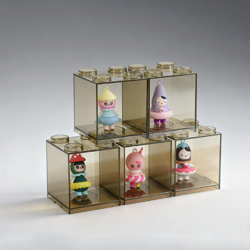 手办盲盒收纳展示架泡泡玛特公仔桌面透明展示盒玩具小物件展架,收纳整理,手办收纳盒,淘宝优惠券,粉丝福利购,淘宝优惠卷