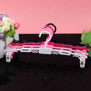 5个带夹内衣架塑料文胸内衣收纳架防滑内裤夹子服装店展示衣架