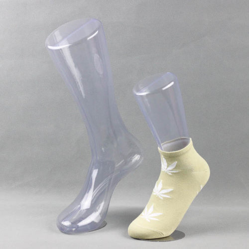 塑料透明脚模男女袜模磁铁袜脚棉袜丝袜拍照道具袜子店展示道具