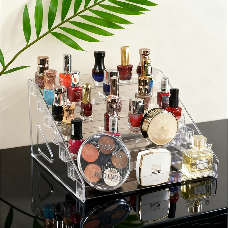 透明阶梯小摆件置物架