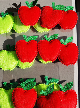 apple stickers 3d 苹果贴纸  立体苹果贴画 红苹果 绿苹果