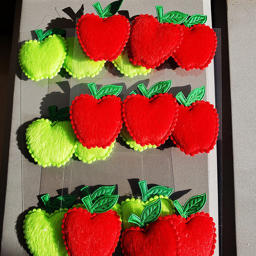 apple stickers 3d 苹果贴纸  立体苹果贴画 红苹果 绿苹果