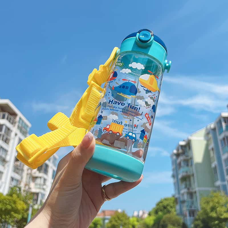 小飞机儿童吸管杯高透明480ml