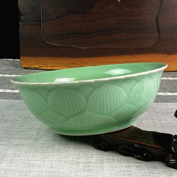 陶瓷面馆面碗龙泉青瓷餐具饭碗家用大号汤碗酸菜鱼碗拉面碗泡面碗