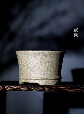 『底线小圆口高盆』暖暖花器 精品紫砂小花盆 七色可选 微型 菖蒲