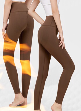 薅羊毛--绿时代秋季新款热绒打底保暖裤芭比裤21715拿铁咖净版裤