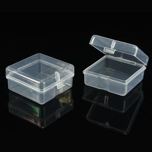 透明PP塑料小盒子 硬币盒 零件盒正方形防噪音耳塞盒 A3620鱼钩盒