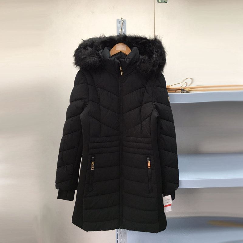 外贸女装棉衣冬季女士中长款