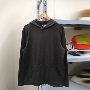 外贸春秋男装休闲连帽卫衣男款薄绒套头衫弹力有加大码