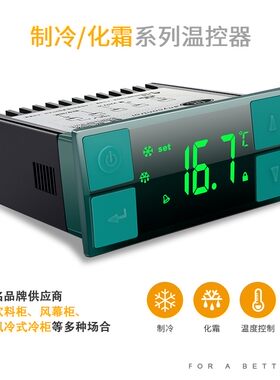 温控器开关制冷制热带探头RC-110A210A温控仪停机化霜功能风幕柜