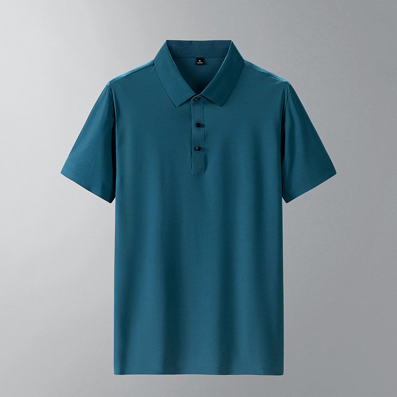 直播polo衫夏季新款高品质男士翻领冰丝T恤商务休闲短袖T331-P35,男装Polo衫,星座1403B
