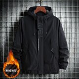 冬季新款男士字母刺绣连帽休闲夹克外套JK802-1-P50大码元，男装夹克，星座1403B