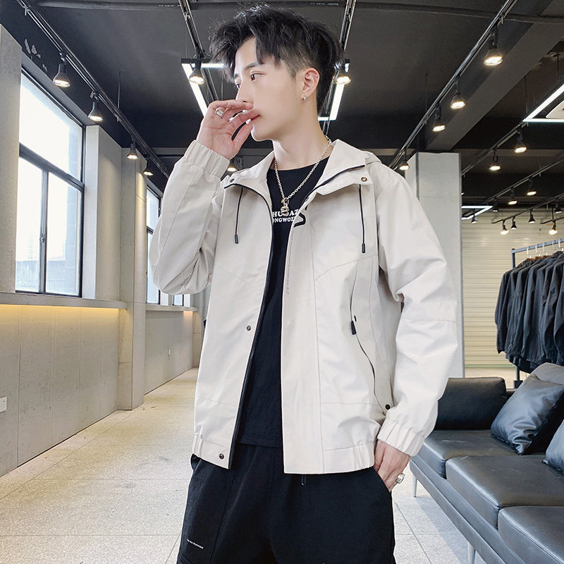 秋季新款男士字母刺绣连帽休闲夹克外套JK802-P43M-7XL大码元,男装夹克,星座1403B