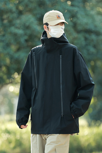 男士春秋季潮牌宽松连帽工装夹克美式高街痞帅休闲2372-P48图片