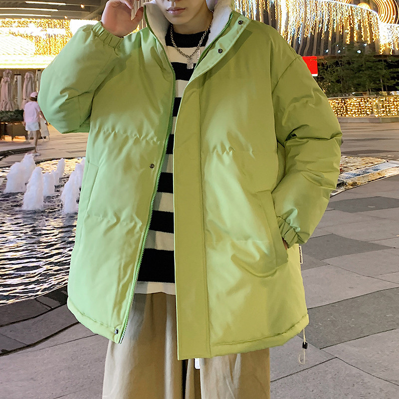 港风棉衣男女款中性风时尚潮流加绒加厚棉衣男款外套M066-P65,男装棉衣,星座1403B