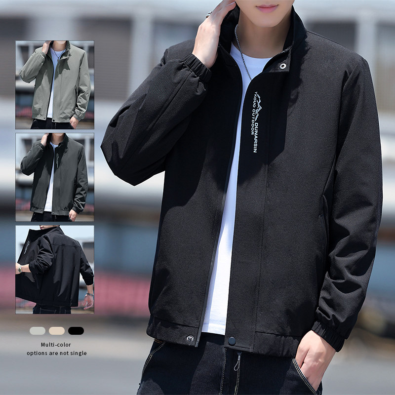 春秋男士夹克外套立领休闲潮流印花大码上衣980-P30，男装夹克，星座1403B