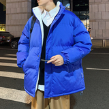 港风棉衣男女款中性风时尚潮流加绒加厚棉衣男款外套M066-P65，男装棉衣，星座1403B