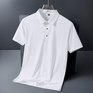 直播polo衫夏季新款高品质男士翻领冰丝T恤商务休闲短袖T331-P35图片