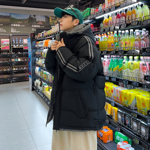 冬季保暖棉衣外套男潮流连帽棉袄大码宽松男加厚面包服2819-P72图片
