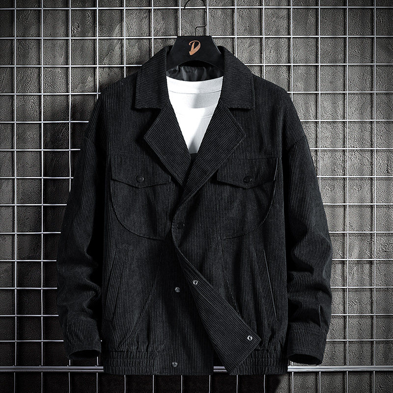 秋冬新款男士翻领灯芯绒休闲西服外套夹克男士上衣JK861-P60,男装夹克,星座1403B