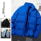 冬季男士韩版立领宽松港风面包服棉袄情侣款加厚外套2208-P42，女装短外套，星座1403B