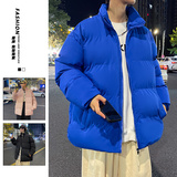冬季男士韩版立领宽松港风面包服棉衣情侣款加厚外套2208-P42，男装棉衣，星座1403B