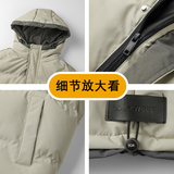 冬季保暖棉衣外套男潮流连帽棉袄大码宽松男加厚面包服2819-P72，男装棉衣，星座1403B