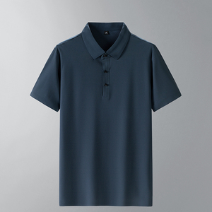 直播polo衫夏季新款高品质男士翻领冰丝T恤商务休闲短袖T331-P35图片