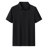 夏季高品质冰丝无痕锦纶冰丝T恤男Polo衫纯色翻领上衣T777-P40，男装Polo衫，星座1403B