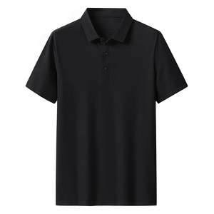 夏季高品质冰丝无痕锦纶冰丝T恤男Polo衫纯色翻领上衣T777-P40图片