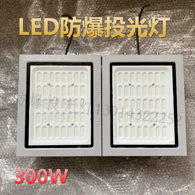 防爆灯加油站化工厂led投光灯喷砂房防爆泛光工矿灯300W