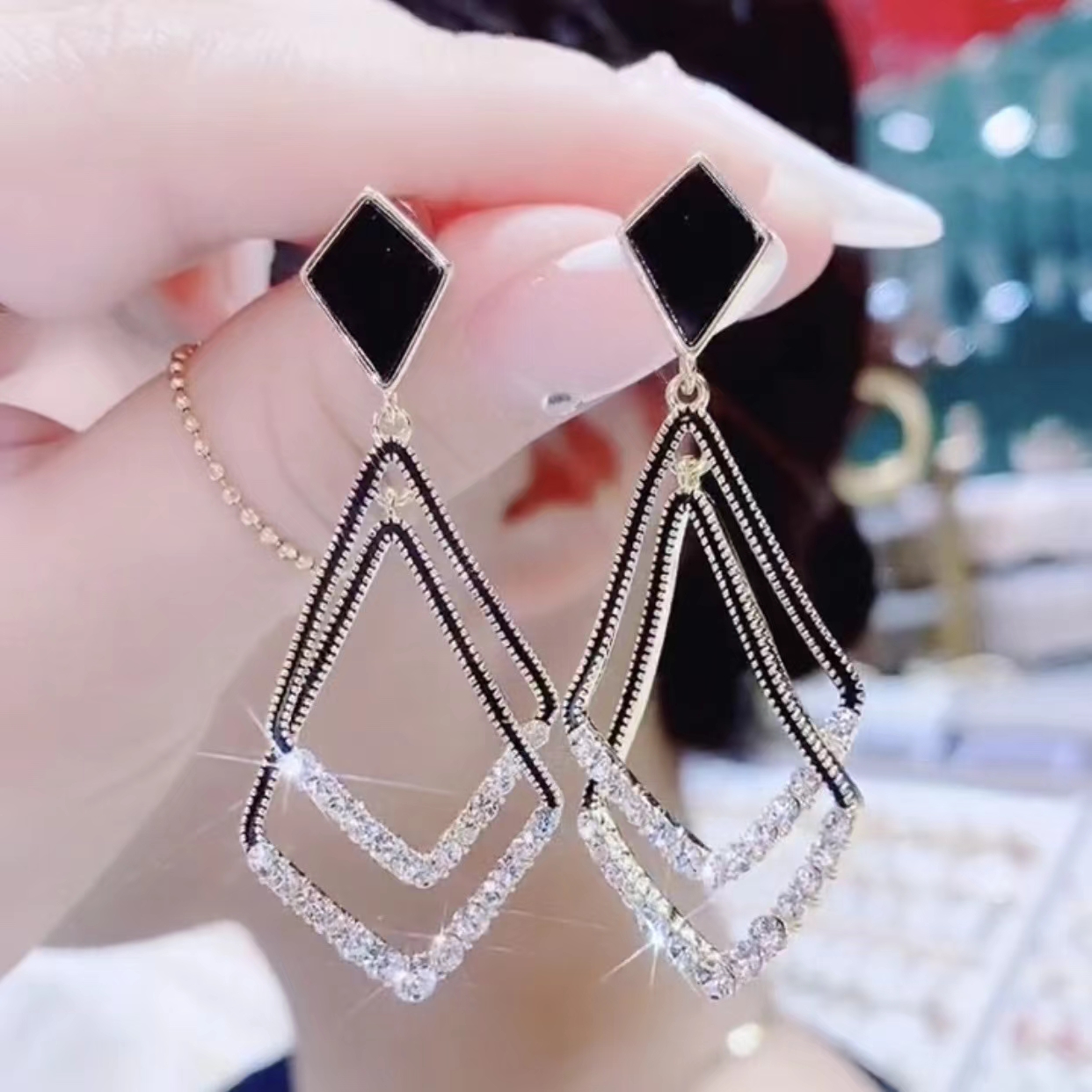 思慕琦气质合金女水钻