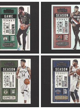 2020-21 panini 球票 系列正版NBA球星卡安东尼字母哥英格拉姆