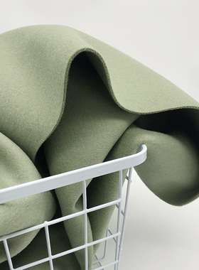 100%羊毛双面呢布料美利奴澳毛双层可剥缝定制大衣外套毛尼面料