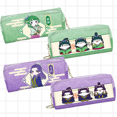 药屋少女的呢喃周边pu皮革拉链笔袋笔盒猫猫壬氏药师学生文具容量