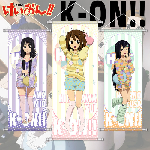 k-on轻音少女挂画海报平泽唯中野梓琴吹釉卷轴动漫二次元