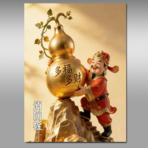 消防栓贴纸消火栓使用方法标识贴画遮挡装饰消防箱电箱贴墙贴Y319