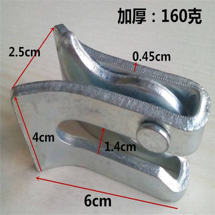 养殖场猪栏门扣卡扣大全简易锁扣快速挂钩铁门栓门锁双U管夹配件