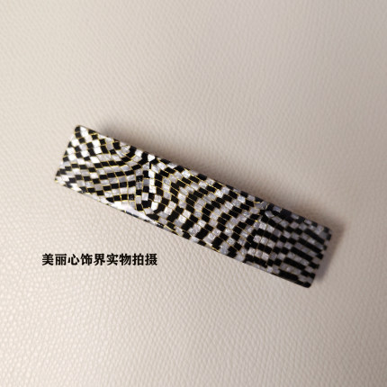 韩国韩版明星同款简约时尚气质欧美头饰发夹一字顶夹发卡进口