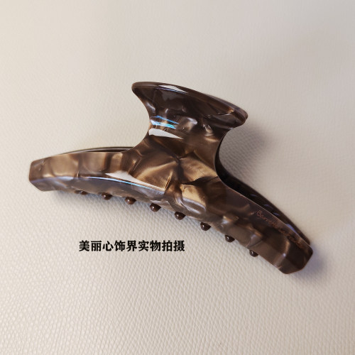 法式醋酸抓夹大号发抓碎花色