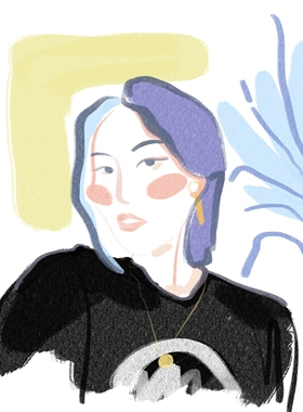 xiaxia人像画丑q版情侣创意头像动漫人像定制明信片儿童画diy