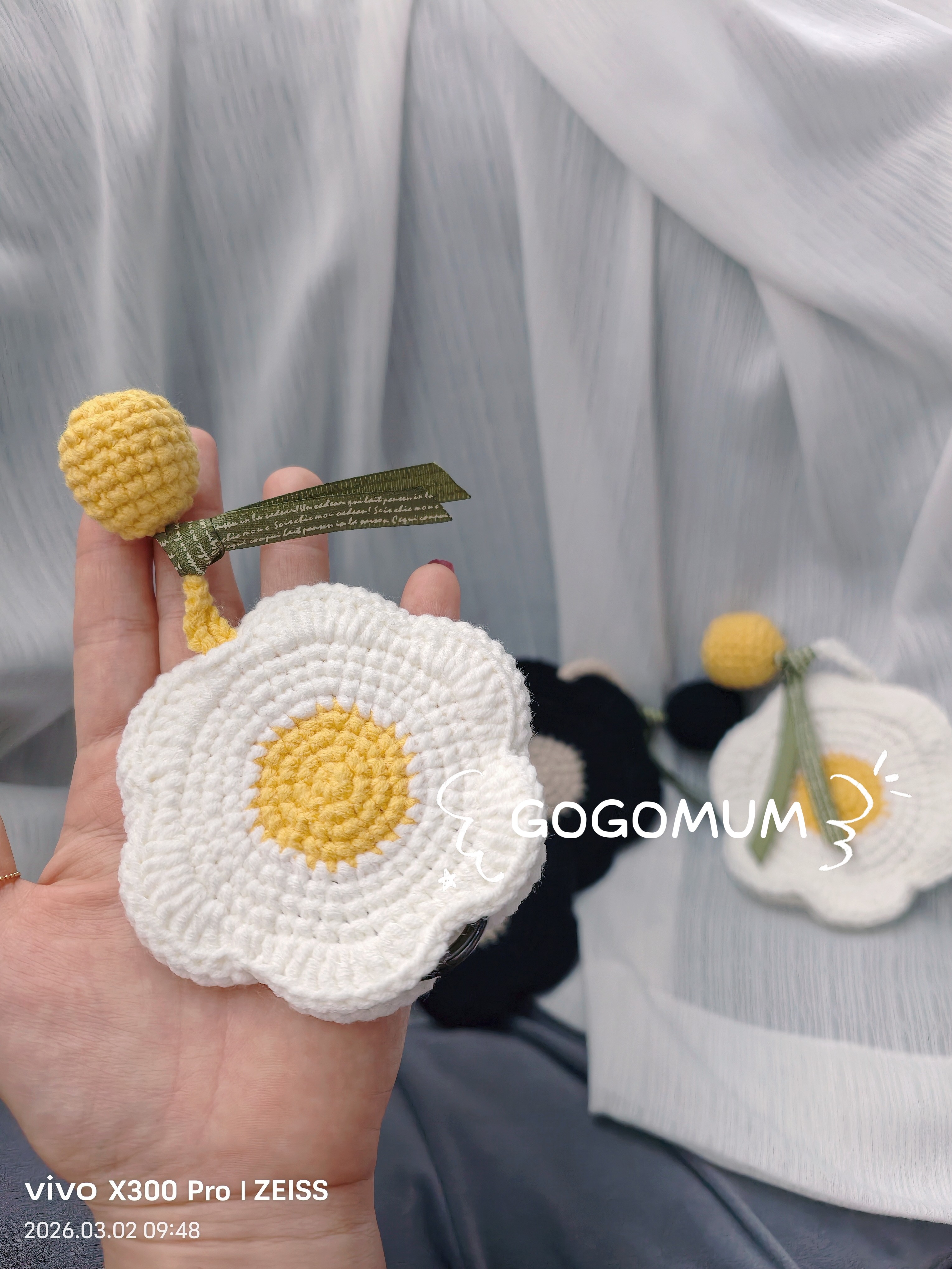 【成品】纯手工编织泫雅风荷包蛋DIY编织材料包